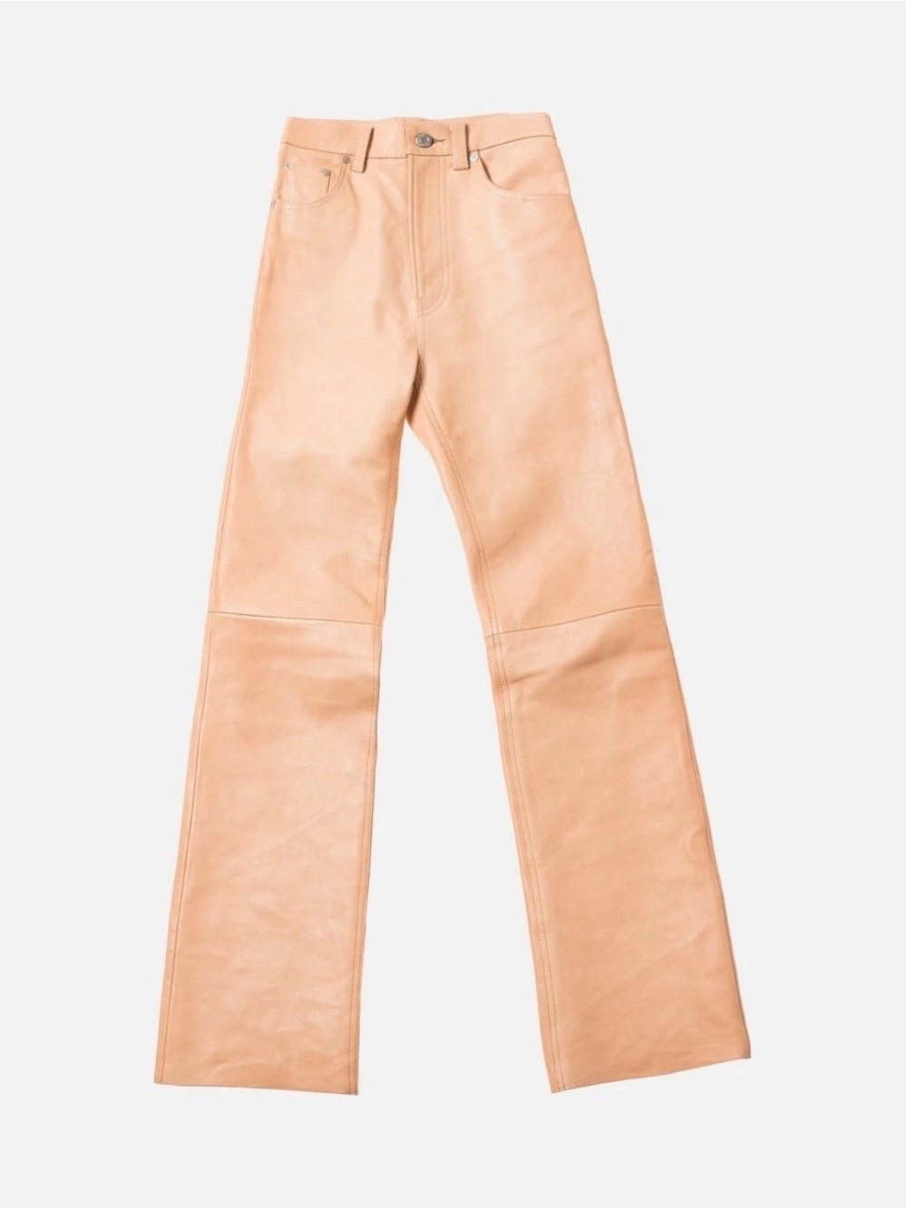 Helmut Lang Leather Bootcut Pants